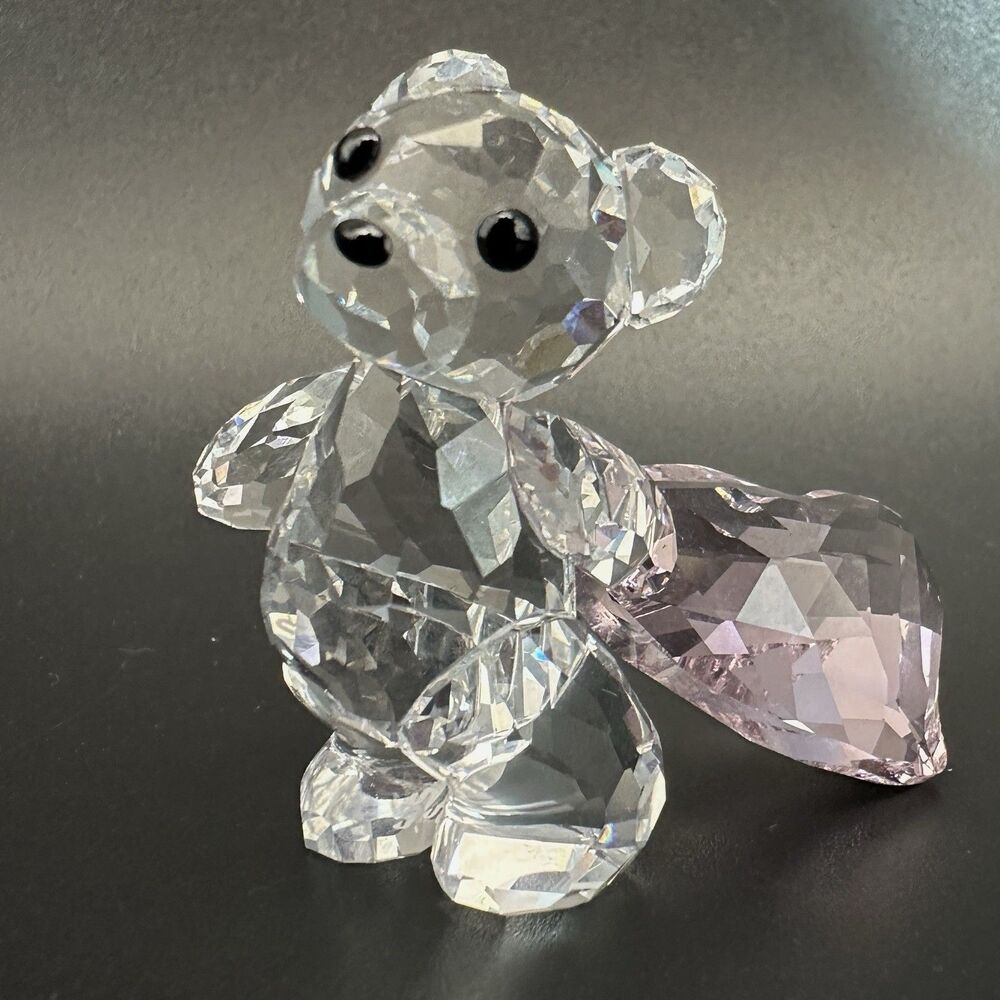 Swarovski Kris Bear With You 905386 Retired Pink Heart Valentine’s Crystal Gift